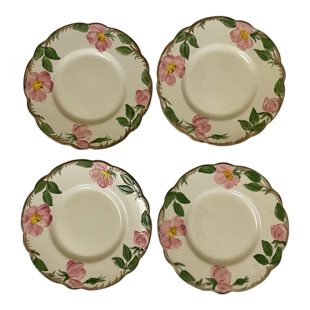 Franciscan Desert Rose Stoneware 20 Piece Set- Fruit, Bread, Salad, Dinner, Soup